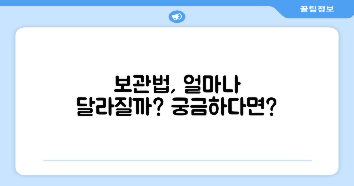 보관법, 얼마나 달라질까?